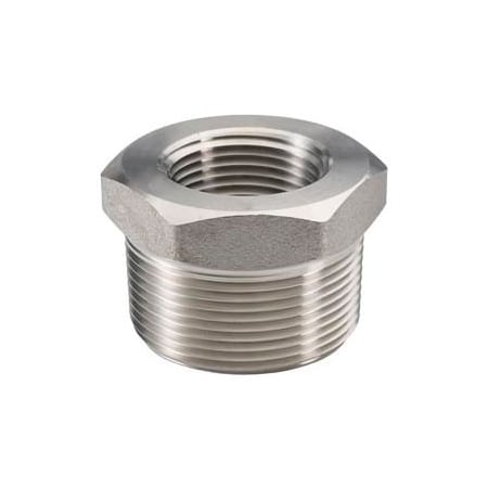 Merit Brass Co SS 304 Barstock Hex Head Bushing 3 x 2" NPT Male X Female 414B-4832